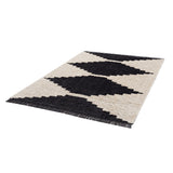 Black & Ivory Modern Area Rug (9' x 6'6") by Lissie Lou