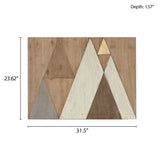 Layered Triangles by Lissie Lou- Wood Wall Decor - Modern Elegance Meets Artistic Design