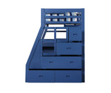 Storage Twin Loft Bed in Navy Blue by Lissie Lou