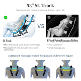 Massage Chair, Zero Gravity Shiatsu Massage Chairs Full Body and Recliner SL-Track Massage Chair with Bluetooth Speaker,Anion,Thai Stretch,USB Charing,Heating and Foot Roller Massager