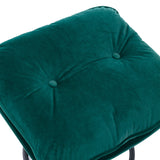 Luxurious Green Velvet TV and Living Room Chair with Ottoman Set
