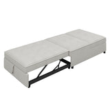 Beige 4-in-1 Convertible Sofa Bed with Storage and USB Port by Lissie Lou