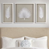 Framed Rice Paper Palm Leaves 3-Piece Shadowbox Wall Decor Set by Lissie Lou