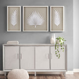 Framed Rice Paper Palm Leaves 3-Piece Shadowbox Wall Decor Set by Lissie Lou