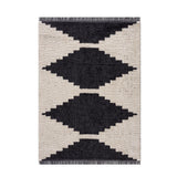 Black & Ivory Modern Area Rug (9' x 6'6") by Lissie Lou