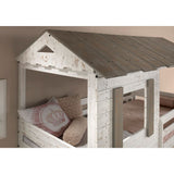 Darlene Twin/Twin Bunk Bed in Rustic White Finish by Lissie Lou