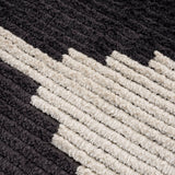 Black & Ivory Modern Area Rug (9' x 6'6") by Lissie Lou