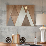Layered Triangles by Lissie Lou- Wood Wall Decor - Modern Elegance Meets Artistic Design